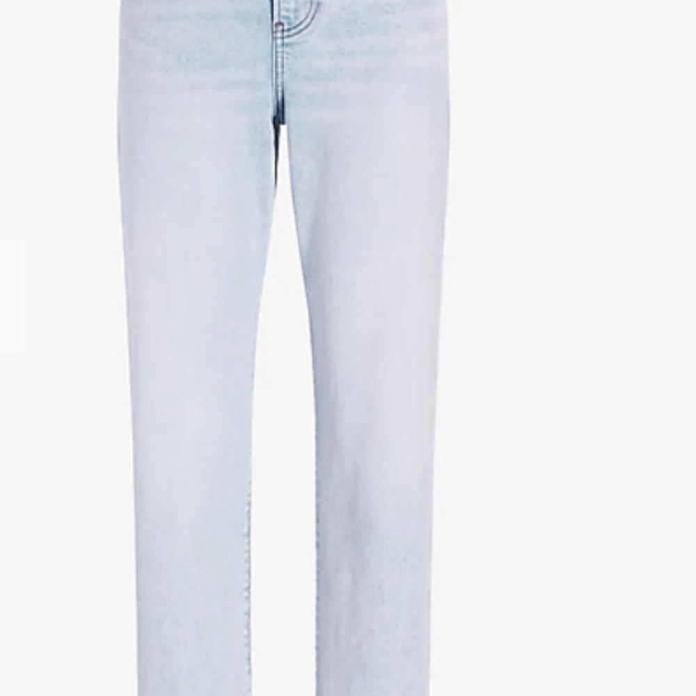 Express Mid Rise Blue Tinted Boyfriend Jeans Brand New With Tag 🏷 - Picture 7 of 16